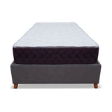 Combo Base Cama y Colchón Coleccion 1 Gris Oscuro y Cenizo Blanco Doble 140 X 190 Cm - Camas | Bylmo