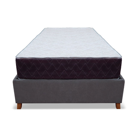 Combo Base Cama y Colchón Coleccion 1 Gris Oscuro y Cenizo Blanco Doble 140 X 190 Cm - Camas | Bylmo