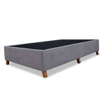 Base Cama Coleccion 1 Gris Claro Sencillo 100 X 190 Cm Con Patas