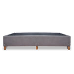 Base Cama Coleccion 1 Gris Claro Sencillo 100 X 190 Cm Con Patas