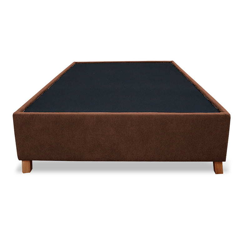 Base Cama Coleccion 1 Marron Sencillo 100 X 190 Cm Con Patas