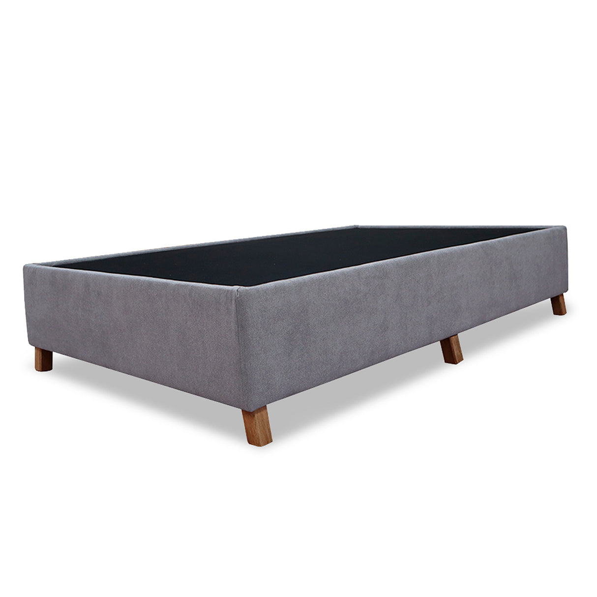 Base Cama Coleccion 1 Gris Claro Semidoble 120 X 190 Cm Con Patas - Camas | Bylmo