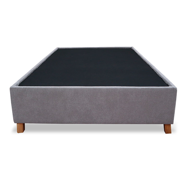 Base Cama Coleccion 1 Gris Claro Semidoble 120 X 190 Cm Con Patas