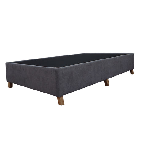 Base Cama Coleccion 1 Gris Oscuro Semidoble 120 X 190 Cm Con Patas - Camas | Bylmo