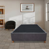 Base Cama Coleccion 1 Gris Oscuro Semidoble 120 X 190 Cm Con Patas