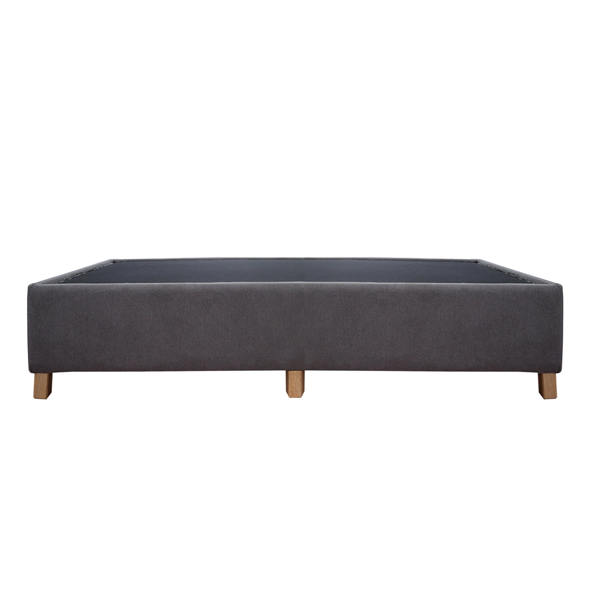 Base Cama Coleccion 1 Gris Oscuro Semidoble 120 X 190 Cm Con Patas - Camas | Bylmo