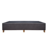 Base Cama Coleccion 1 Gris Oscuro Semidoble 120 X 190 Cm Con Patas - Camas | Bylmo