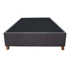 Base Cama Coleccion 1 Gris Oscuro Doble 140 X 190 Cm Con Patas