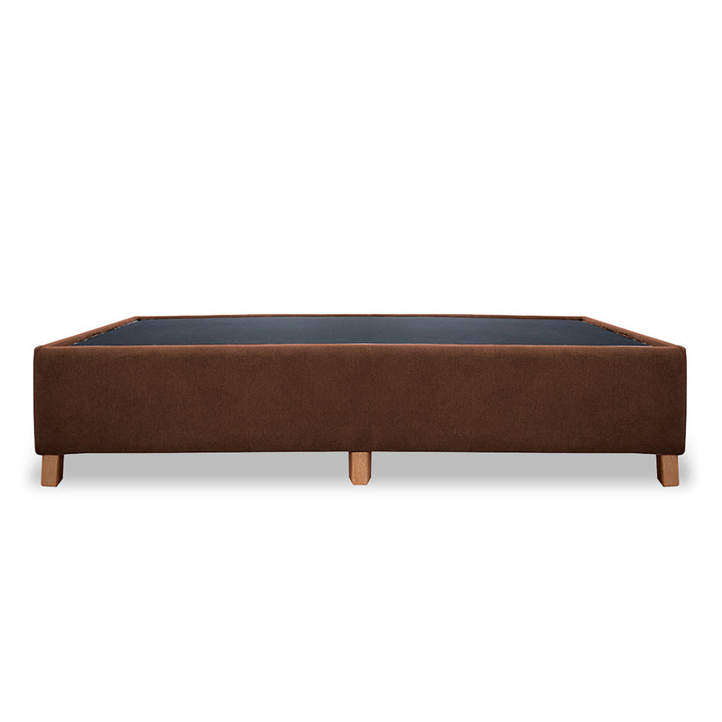 Base Cama Coleccion 1 Marron Doble 140 X 190 Cm Con Patas