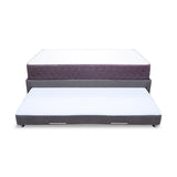 Combo Cama Tarima y Colchón Coleccion 1 Gris Oscuro y Cenizo Blanco Doble 140 X 190 Cm - Camas | Bylmo