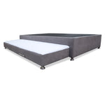 Cama Tarima Coleccion 1 Gris Claro Sencillo 100 X 190 Cm Con Patas