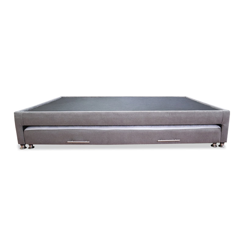 Cama Tarima Coleccion 1 Gris Claro Sencillo 100 X 190 Cm Con Patas