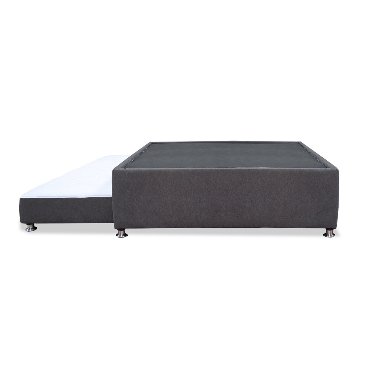 Cama Tarima Coleccion 1 Gris Oscuro Sencillo 100 X 190 Cm Con Patas - Camas | Bylmo