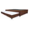 Cama Tarima Coleccion 1 Marron Semidoble 120 X 190 Cm Con Patas