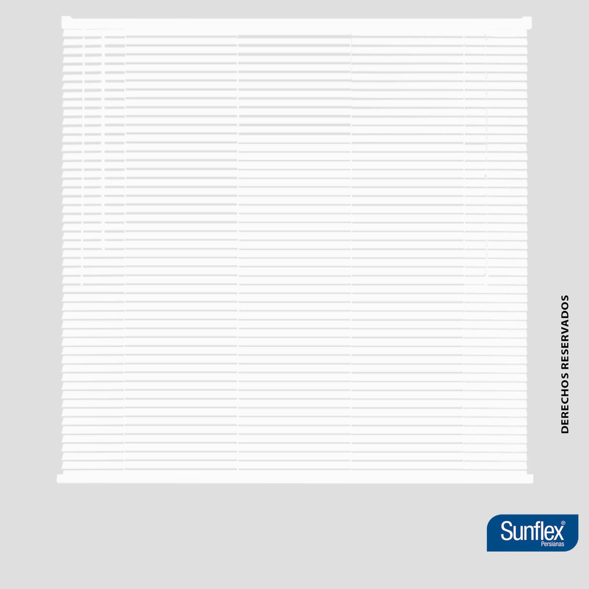 Persiana Horizontal Blanco 80x140cm de Soporte Propio - Cortinas y Persianas | Bylmo