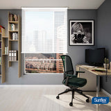 Persiana Horizontal Blanco 80x140cm de Soporte Propio - Cortinas y Persianas | Bylmo