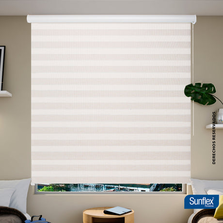 Cortina Roller Duo Arena 160x220cm de Tubo - Cortinas y Persianas | Bylmo