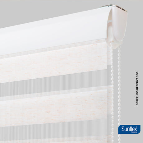 Cortina Roller Duo Arena 160x220cm de Tubo - Cortinas y Persianas | Bylmo