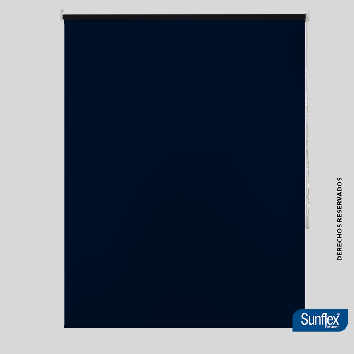 Cortina Blackout Azul 100x180cm de Tubo - Cortinas y Persianas | Bylmo