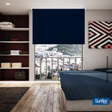 Cortina Blackout Azul 200x180cm de Tubo - Cortinas y Persianas | Bylmo