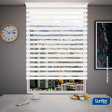 Cortina Roller Duo Blanco Style 120x170cm de Tubo - Cortinas y Persianas | Bylmo