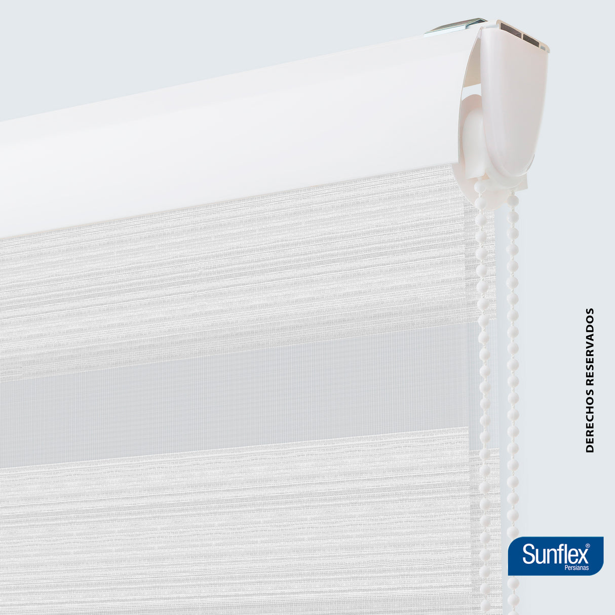 Cortina Roller Duo Blanco Style 140x170cm de Tubo - Cortinas y Persianas | Bylmo