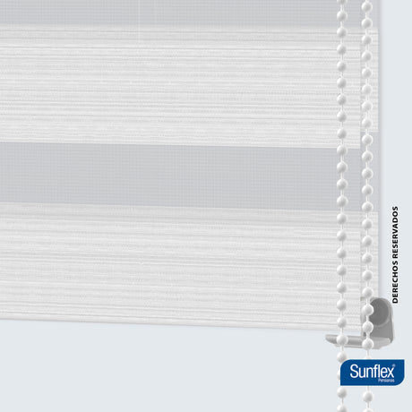 Cortina Roller Duo Blanco Style 140x170cm de Tubo - Cortinas y Persianas | Bylmo