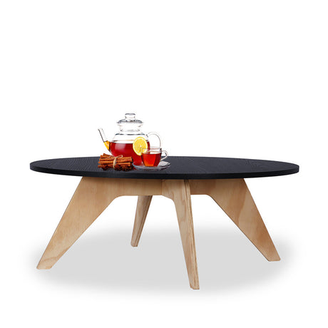 Mesa de Centro Circular Neusa Blanco 60x34cm Con Patas - Mesas de Centro | Bylmo