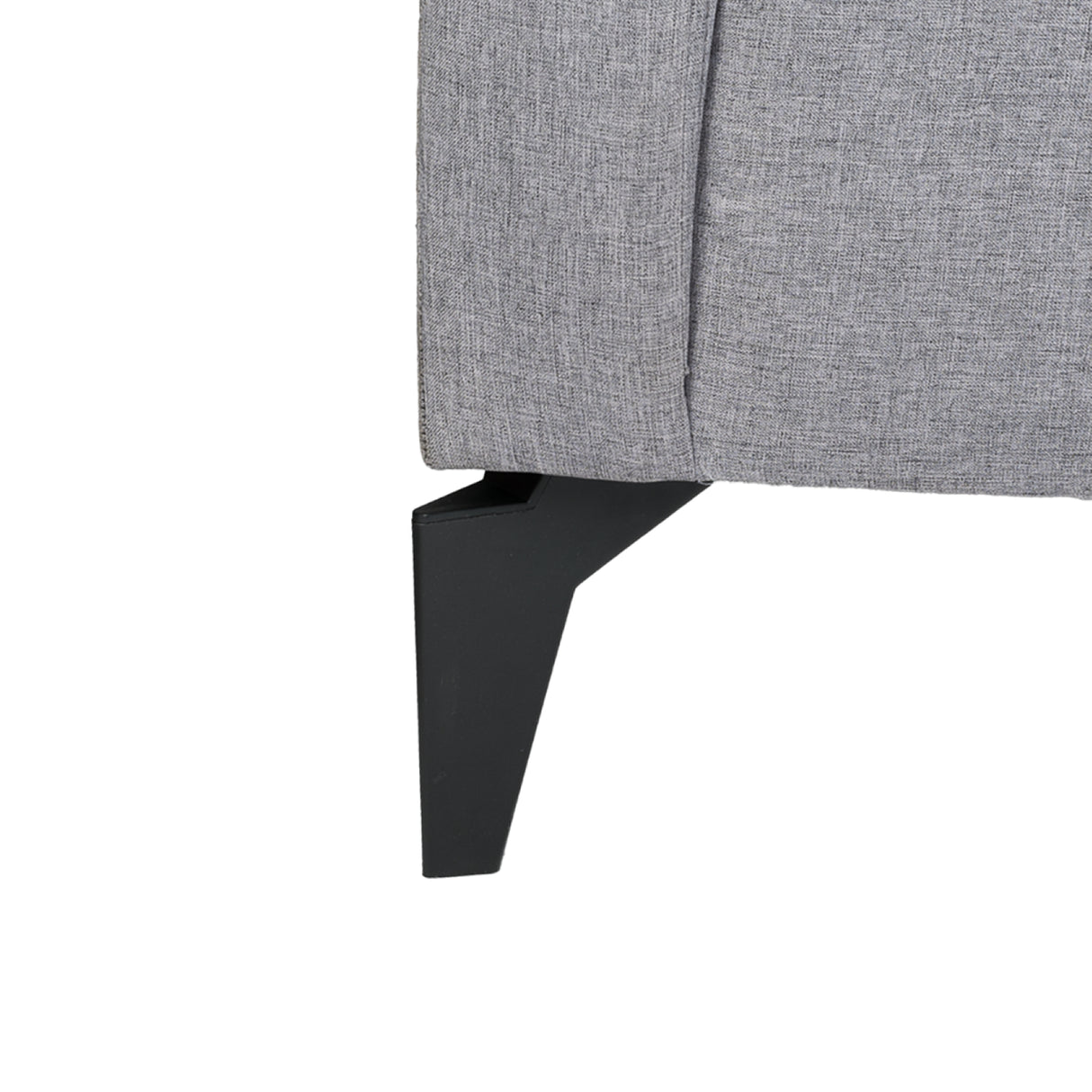 Sofá Chaise Long Gris 163x66cm de Tres Puestos - Sofas y Poltronas | Bylmo