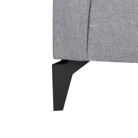 Sofá Chaise Long Gris 163x66cm de Tres Puestos - Sofas y Poltronas | Bylmo