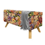 Puff Frida Multicolor 82x40cm Rectangular Con Baúl