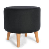 Puff Negro 40x40cm Circular - Sillas y Butacos | Bylmo