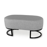 Puff Gris 80x40cm Rectangular - Sillas y Butacos | Bylmo