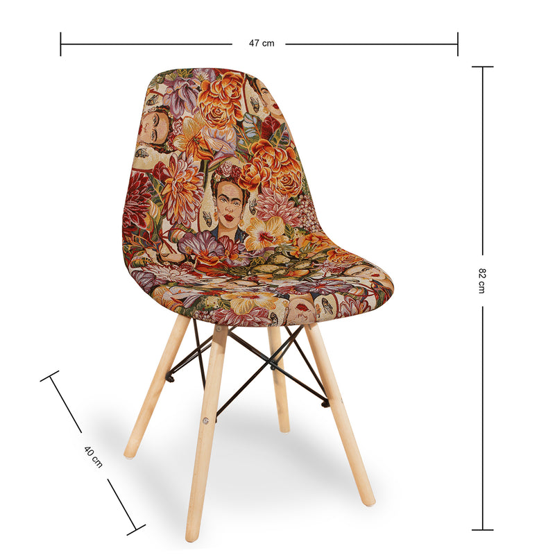 Silla Multicolor 46x86cm Ovalado