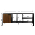 Combo Mueble De Tv Y Biblioteca Chicago Amaretto 150x51.5cm Para Tv Hasta 65 Pulgadas