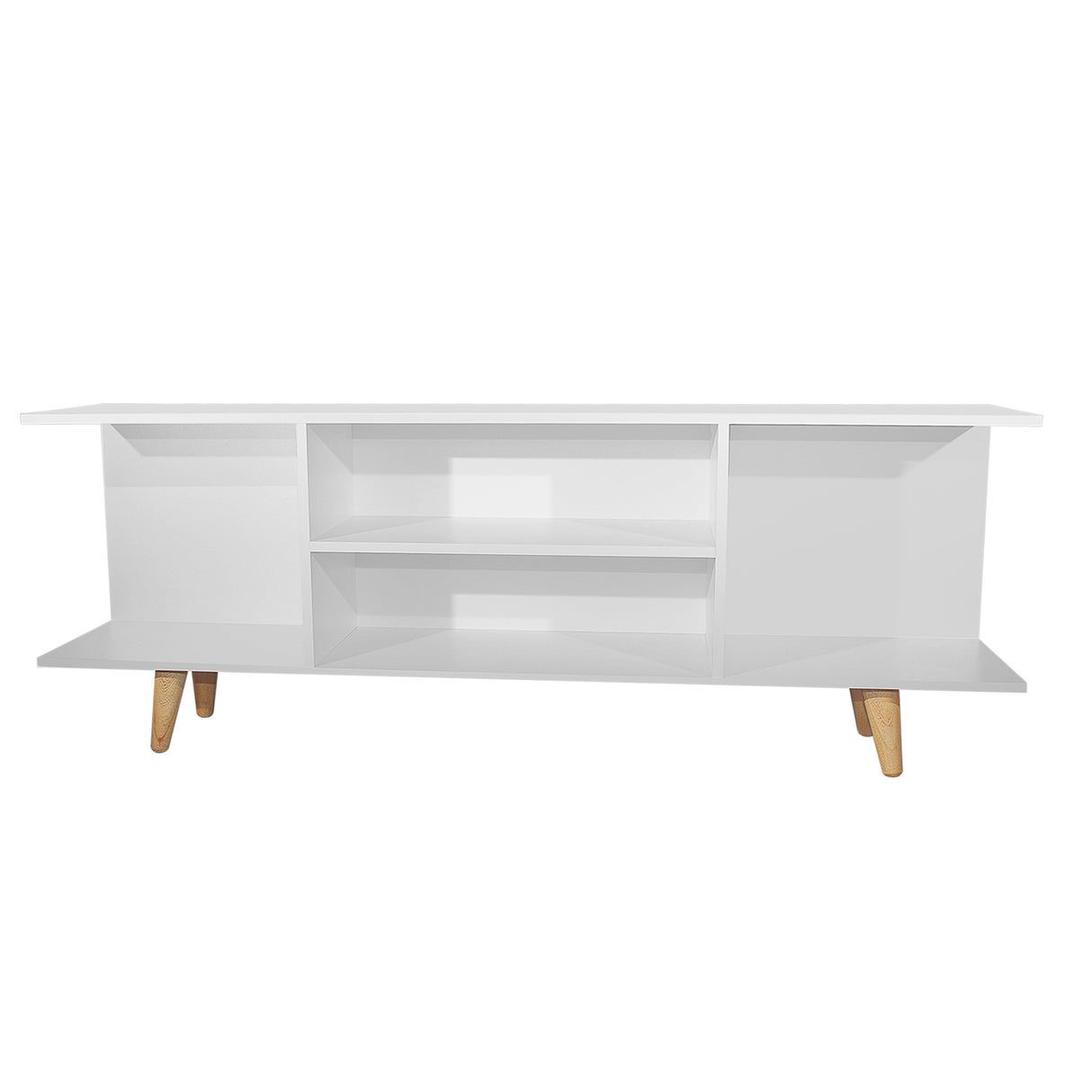 Mesa para TV Tony Blanco 150x40cm Para TV Hasta 65 Pulgadas - Muebles de TV | Bylmo