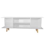 Mesa Para Tv Tony Blanco 150x40cm Para Tv Hasta 65 Pulgadas