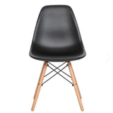 Combo Comedor y Cuatro Sillas Circular Amaretto y Negro 80x75cm para Cuatro Puestos - Comedores | Bylmo