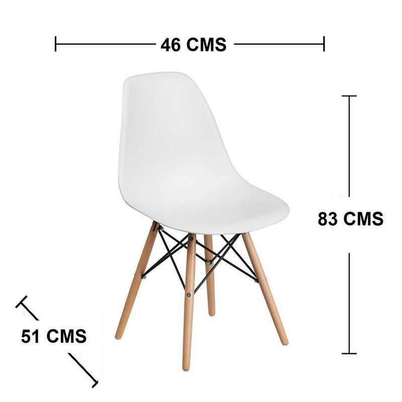 Combo Comedor Plegable Y Cuatro Sillas Sillas Rectangular Blanco Y Vienes 110x75cm Para Cuatro Puestos