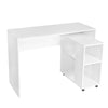 Combo Escritorio Y Mueble Multiusos Basic Blanco 110x78cm