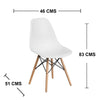 Escritorio Transformable Y Silla Space Blanco Y Vienes 64x160cm