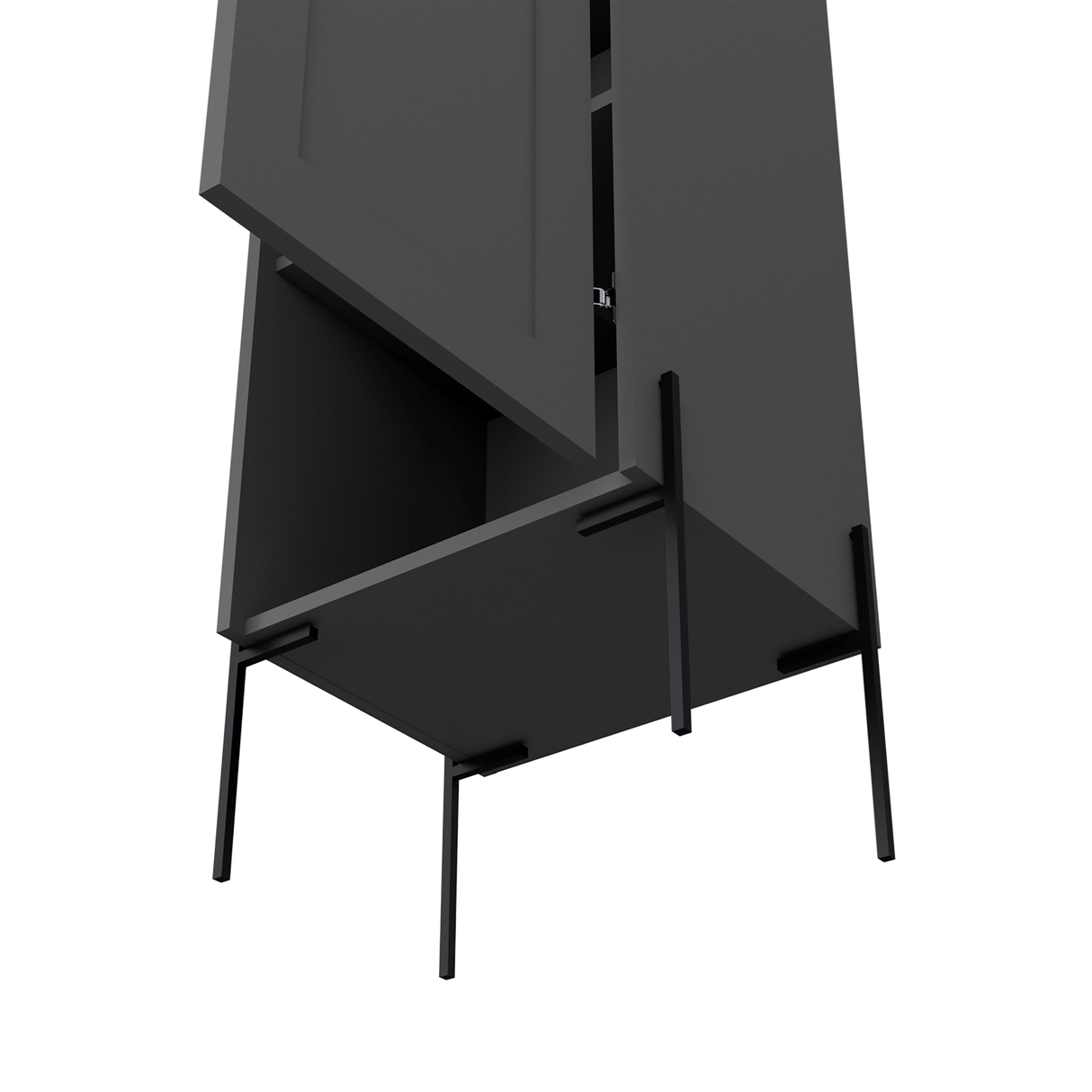 Mueble para Baño Plomo 29.7x123.8cm Con Patas - Muebles para Baño | Bylmo