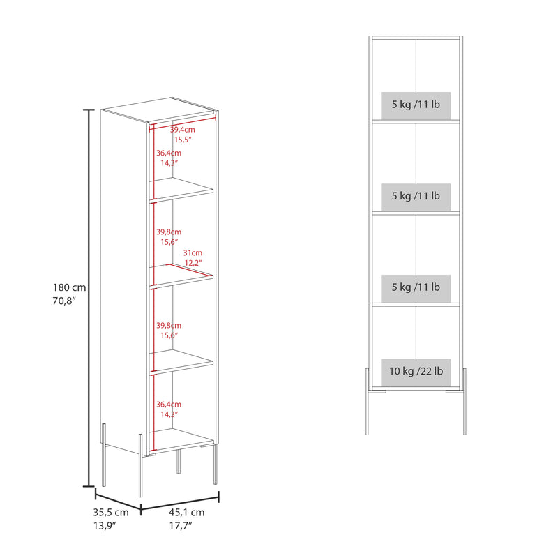 Mueble Para Baño Plomo 29.7x123.8cm Con Patas