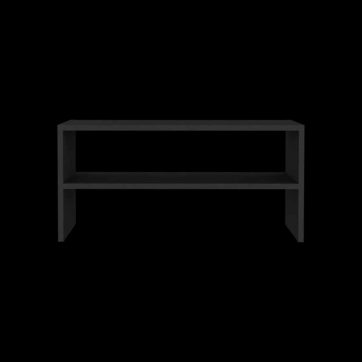 Zapatero Horizontal Silpa Wengue 72x34.9cm Apilable de Dos Niveles - Zapateros | Bylmo