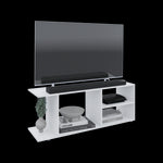 Rack De Tv Goodwood Blanco 120.3x45.4cm Para Tv Hasta 50 Pulgadas