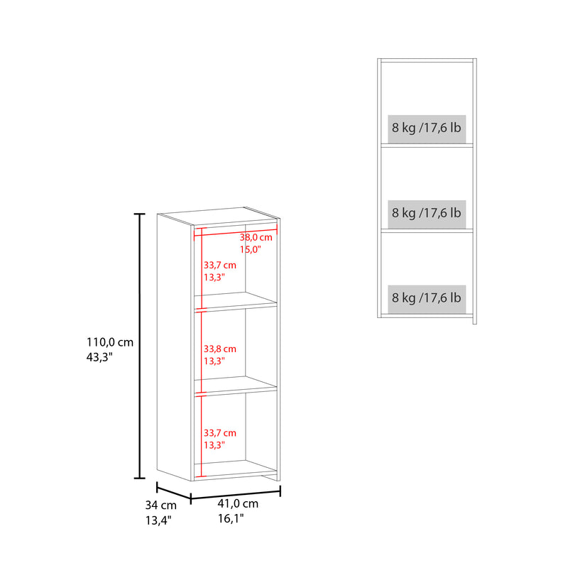 Mueble Auxiliar Rectangular Obregon Blanco 41x110cm Flotante