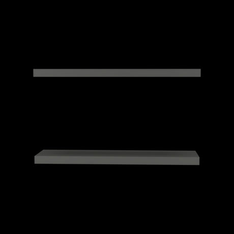 Set x 2 Repisas Rectangular Plomo 80x3.8cm Flotante - Repisas y Percheros | Bylmo