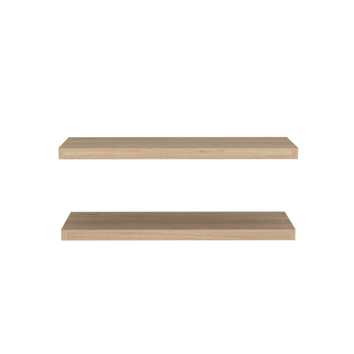 Set x 2 Repisas Rectangular Rovere 80x3.8cm Flotante - Repisas y Percheros | Bylmo