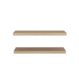 Set x 2 Repisas Rectangular Rovere 80x3.8cm Flotante - Repisas y Percheros | Bylmo