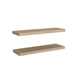 Set x 2 Repisas Rectangular Rovere 80x3.8cm Flotante - Repisas y Percheros | Bylmo